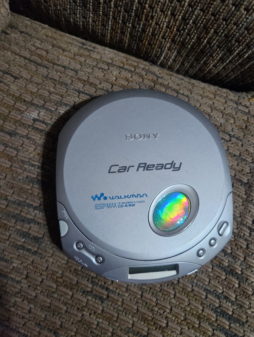 Sony Walkman D-E356CK Portable CD Player CD-R CD-RW Car Ready Works Good